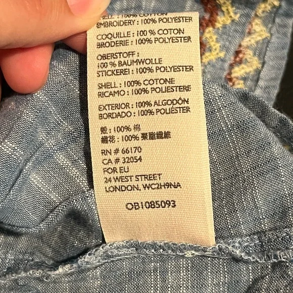 ✨Host Pick ✨ “FREE PEOPLE”  Talulah Embroidered Top, Ladies Size Small - Picture 12 of 12